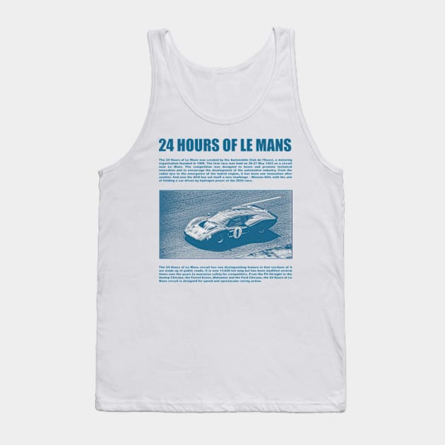 24 hours of le mans Tank Top by Genetics art